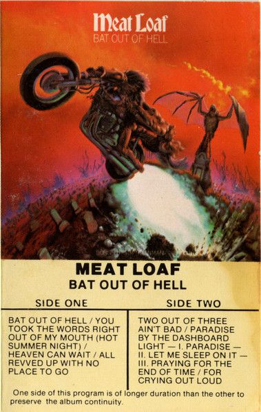 Meat Loaf – Bat Out Of Hell, Cassette