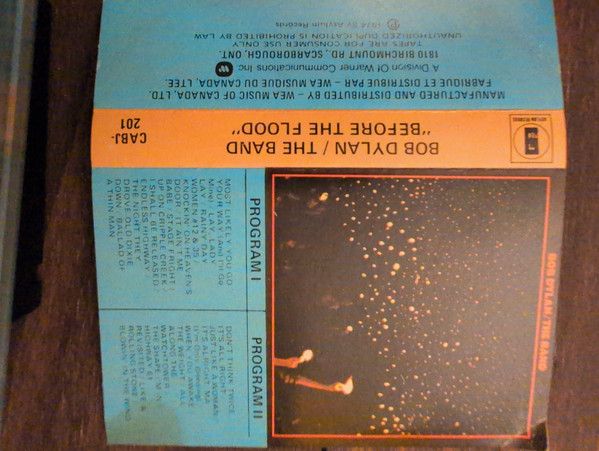Bob Dylan &amp;The Band – Before The Flood, Cassette
