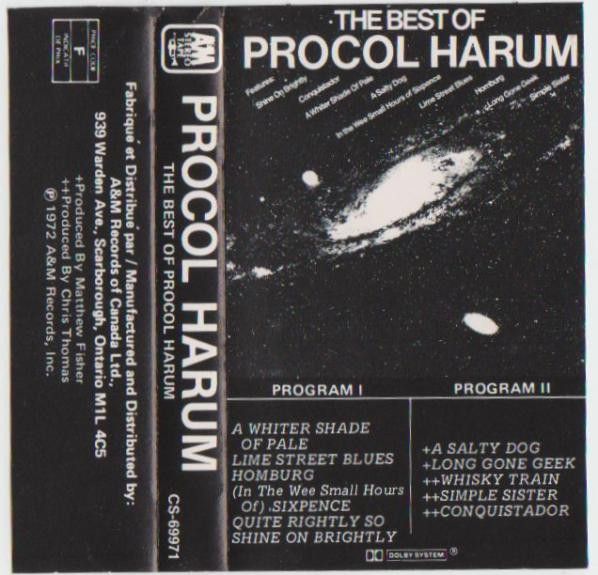 Procol Harum – The Best Of Procol Harum, Cassette