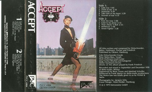 Accept – Accept, Cassette