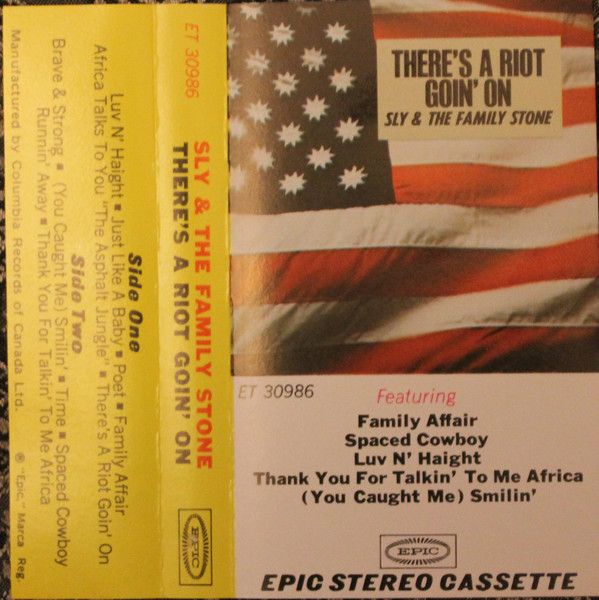Sly &amp; The Family Stone – There's A Riot Goin' On, Cassette
