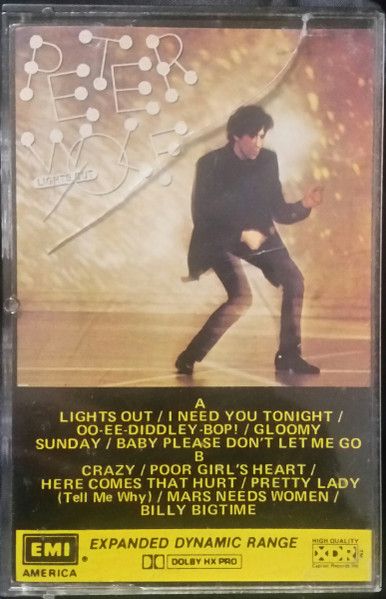Peter Wolf – Lights Out, Cassette