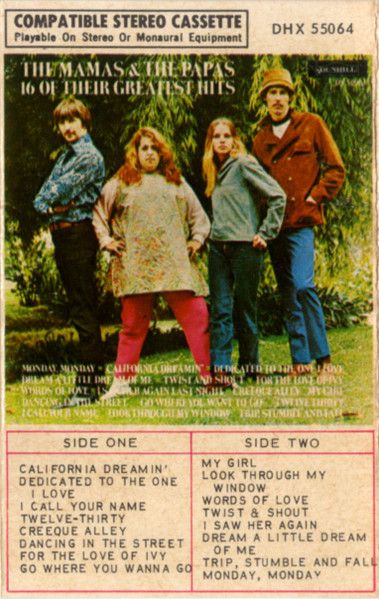 The Mamas &amp; The Papas – 16 Of Their Greatest Hits, Cassette