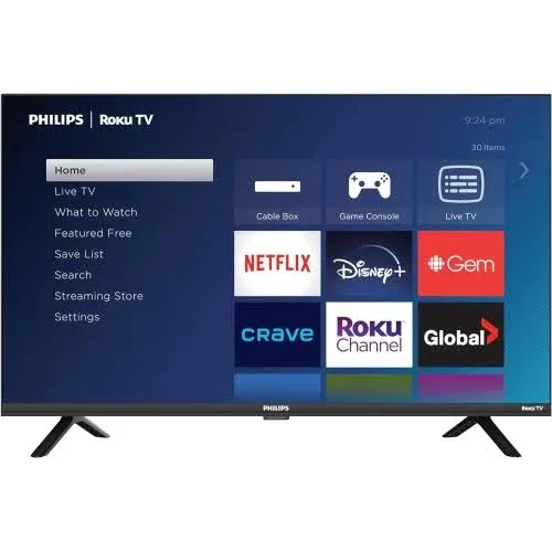 Philips 32" Roku Smart TV W/Rem
