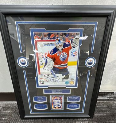 Edmonton Oilers Cam Talbot Autographed Picture