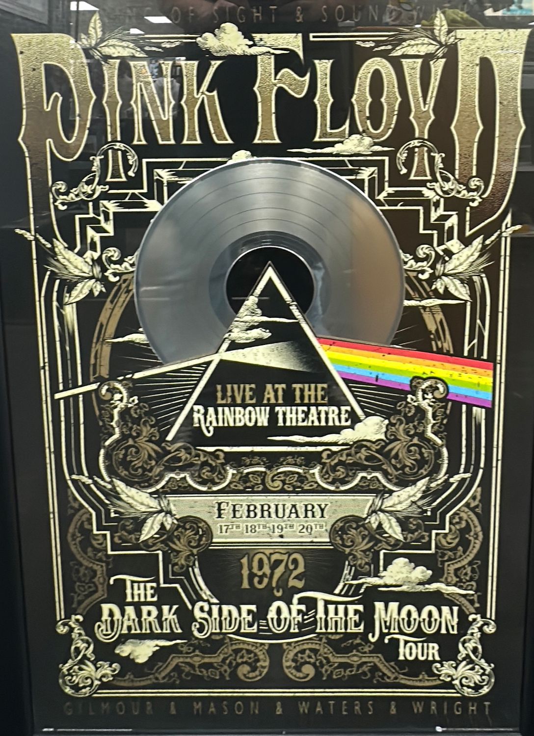 Pink Floyd Dark Side of the Moon Vinyl Wall Hanging (432)