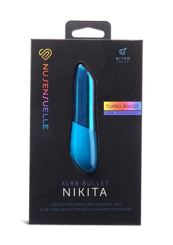 Nu Sensuelle Nikita Rechargeable Silicone Bullet with Nitro Motor