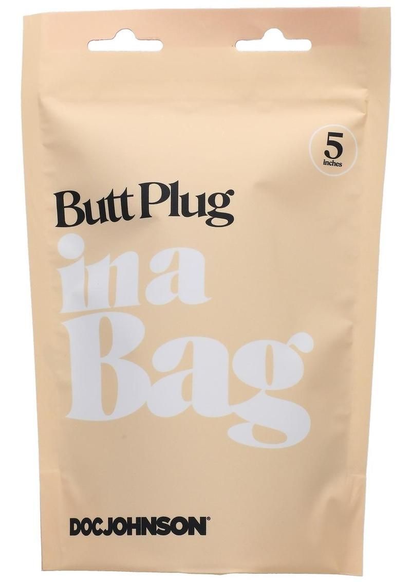 In a Bag Silicone Anal Plug 5in