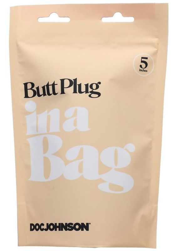 In a Bag Silicone Anal Plug 5in