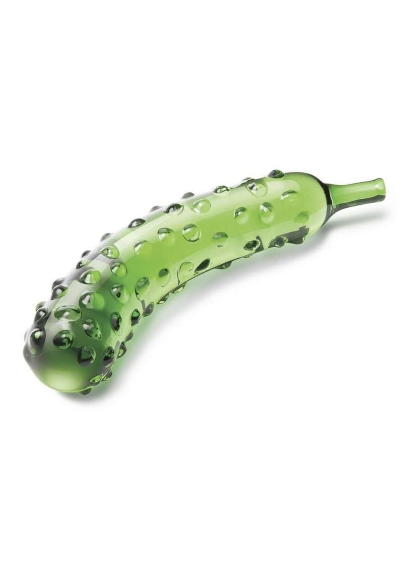 Glas Caressing Cucumber Glass Dildo 8.25in