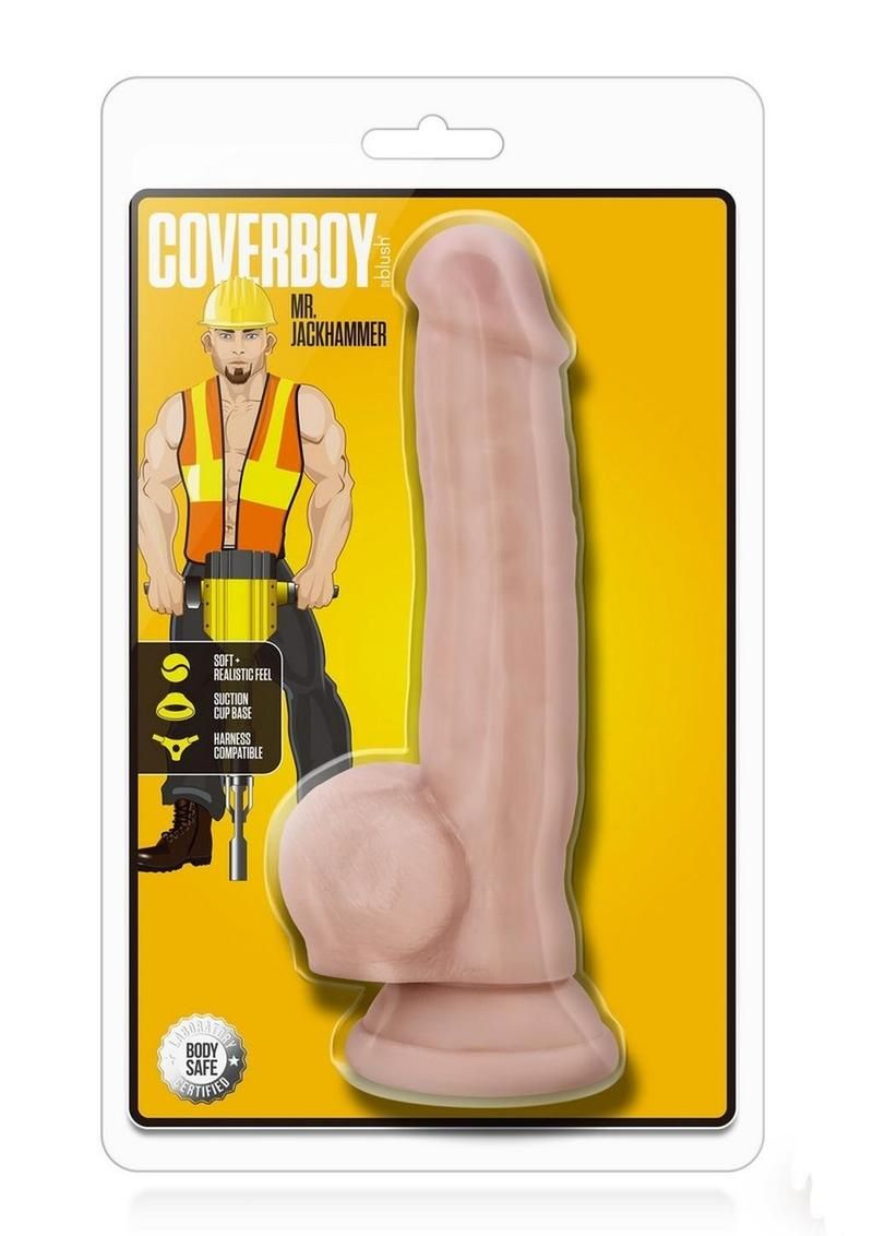 Coverboy Mr. Jackhammer Dildo with Balls 8.5in