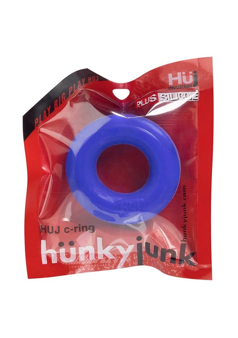 Hunkyjunk HUJ Silicone Cock Ring, Colour: Blue