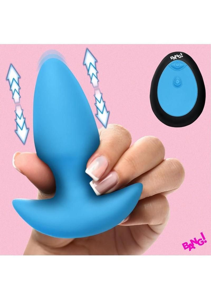 Bang! Thrusting &amp; Vibrating Rechargeable Silicone Butt Plug
