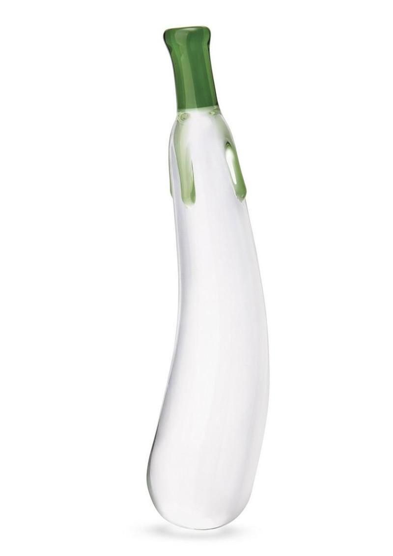 Glas Eggplant Ecstasy Glass Dildo 7.25in