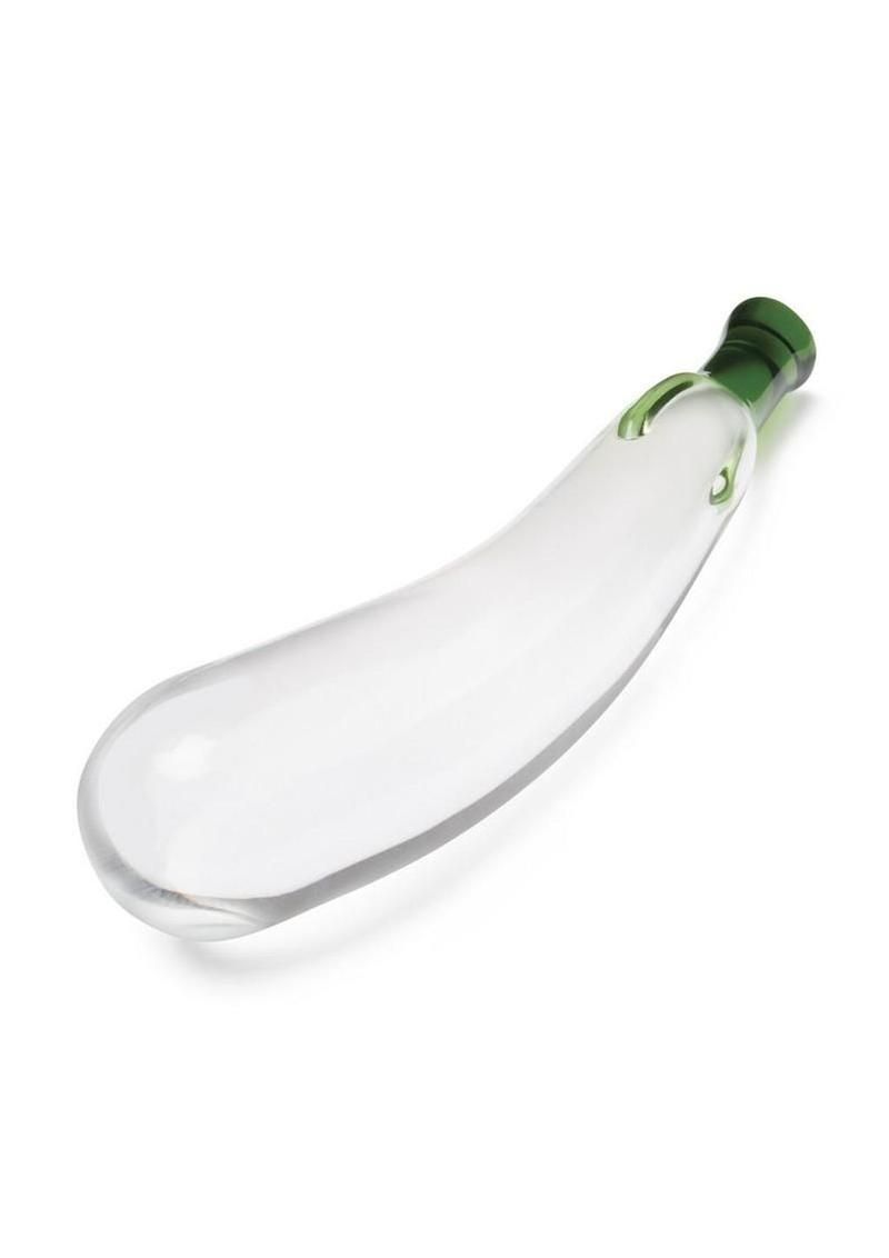 Glas Eggplant Ecstasy Glass Dildo 7.25in