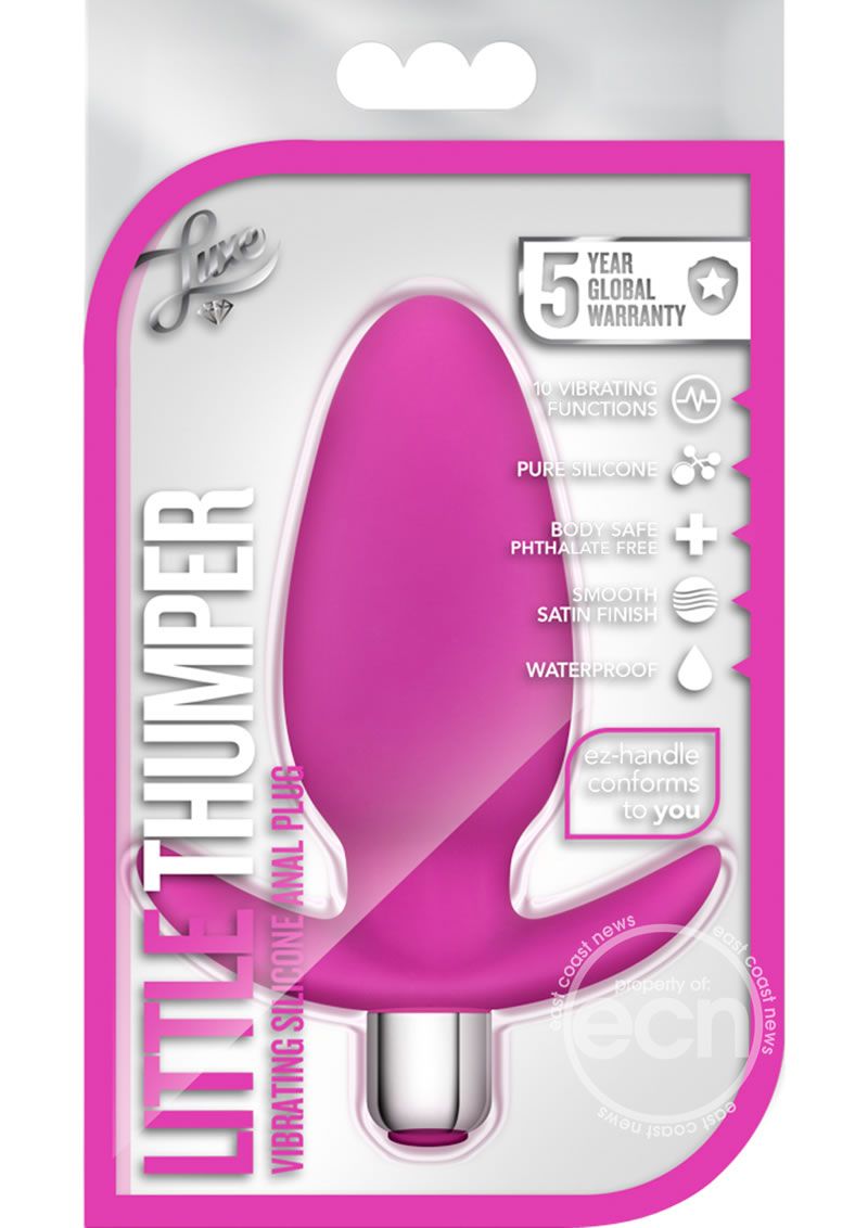 Luxe Little Thumper Silicone Vibrating Butt Plug