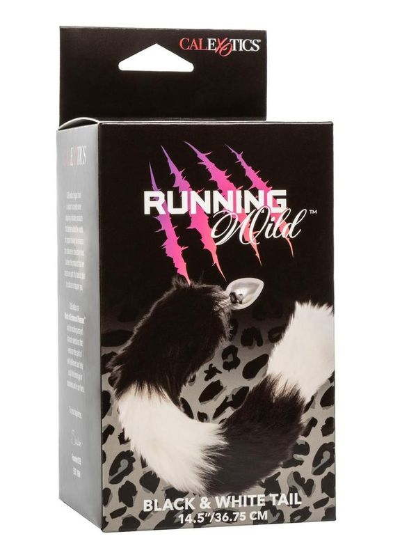 Running Wild Faux Fur Bunny Tail and Metallic Anal Plug
