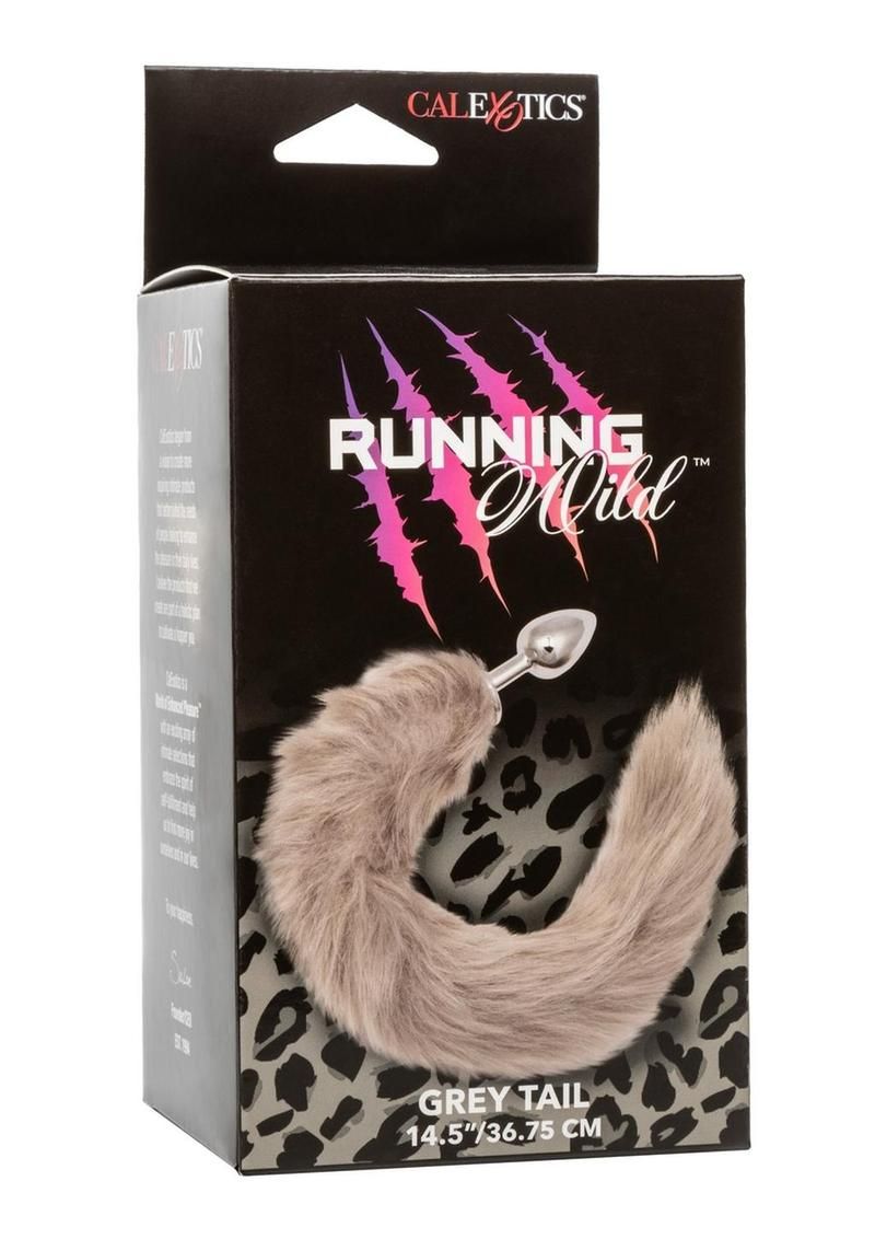Running Wild Faux Fur Bunny Tail and Metallic Anal Plug