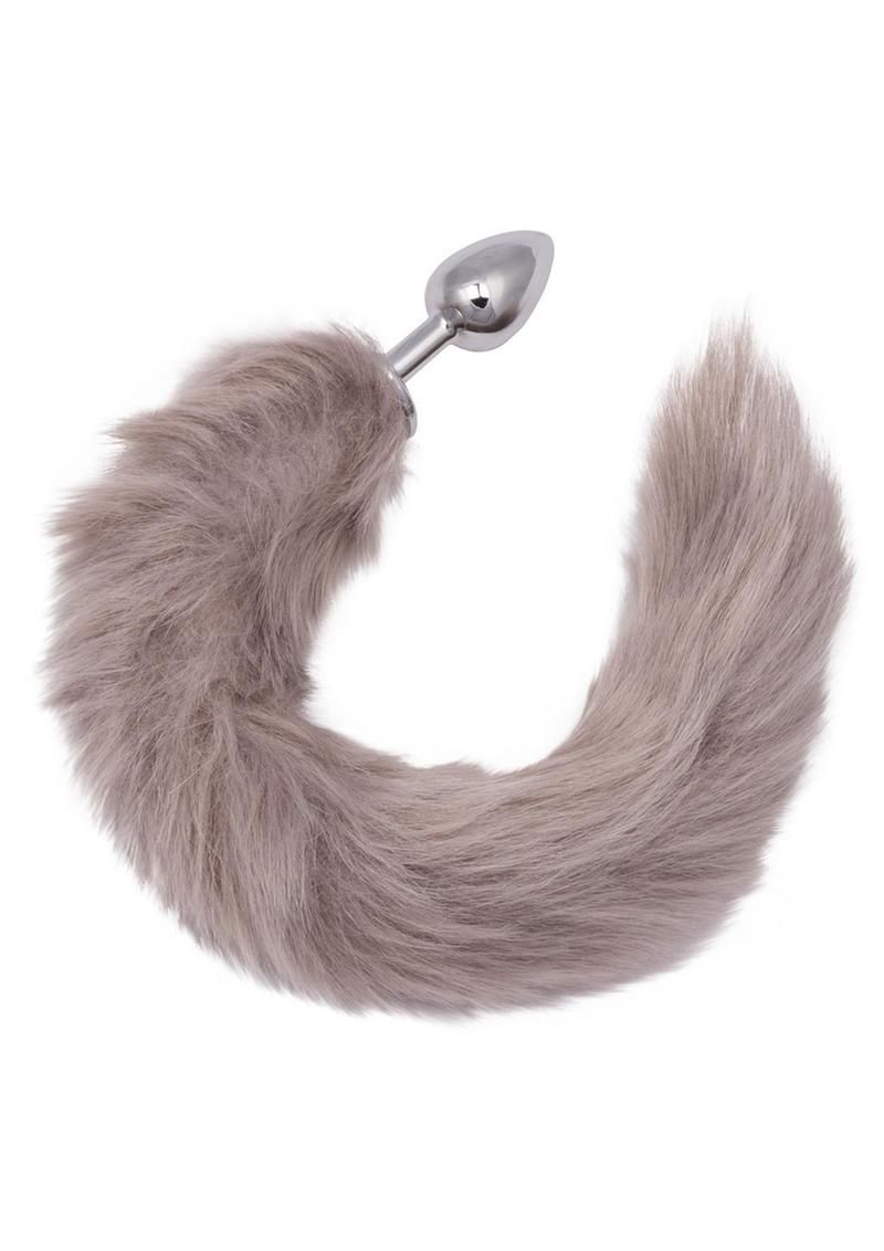 Running Wild Faux Fur Bunny Tail and Metallic Anal Plug