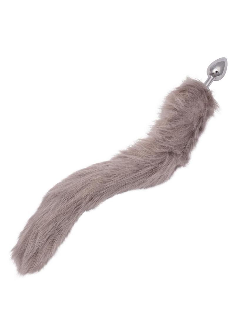 Running Wild Faux Fur Bunny Tail and Metallic Anal Plug