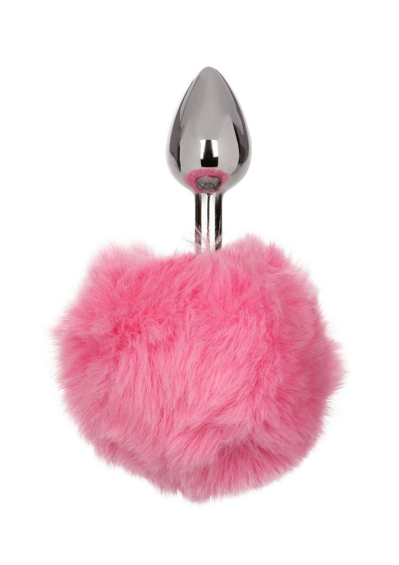 Running Wild Faux Fur Bunny Tail and Metallic Anal Plug