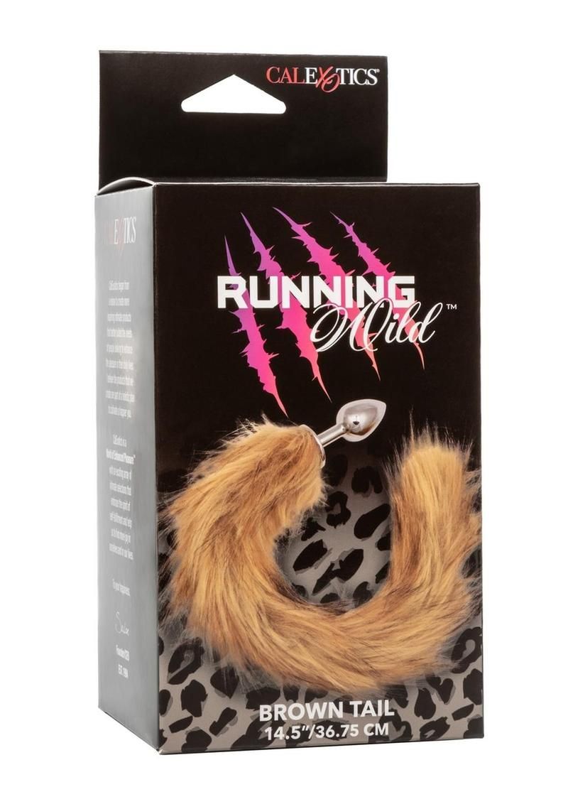 Running Wild Faux Fur Bunny Tail and Metallic Anal Plug