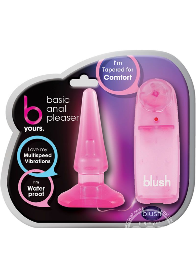 B Yours Basic Vibrating Butt Plug with Wired Remote Control