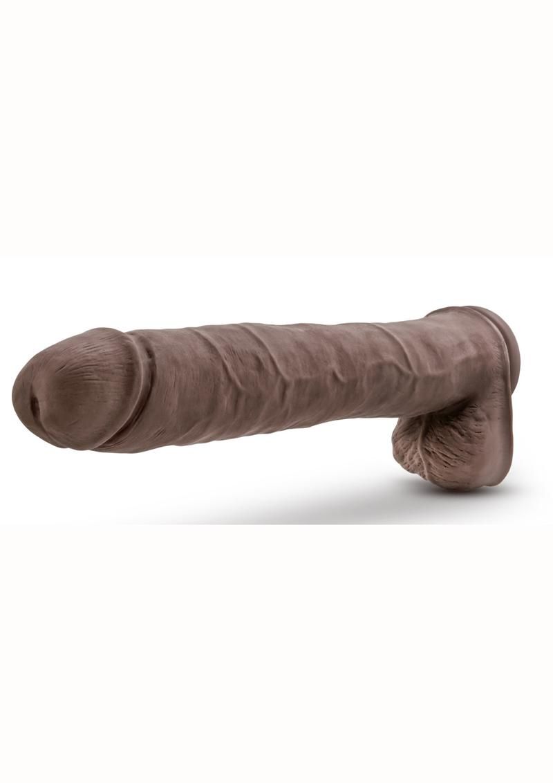 Au Naturel Daddy Sensa Feel Dual Density Dildo with Balls 14in