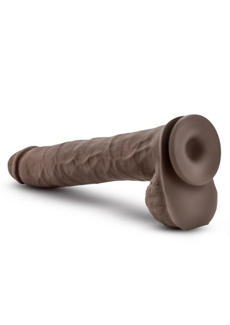 Au Naturel Daddy Sensa Feel Dual Density Dildo with Balls 14in