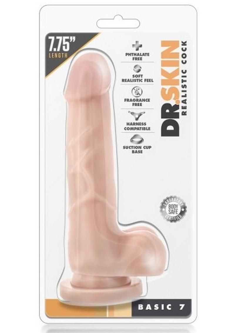 Dr. Skin Silver Collection Basic 7 Dildo 7in