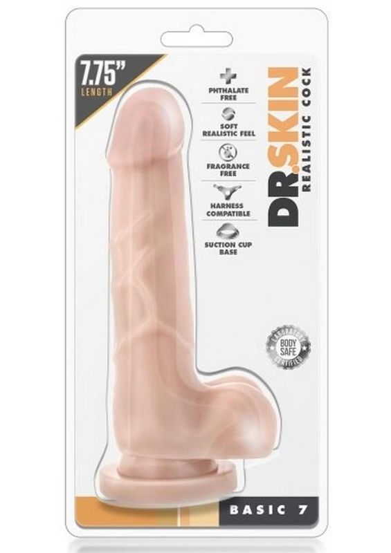 Dr. Skin Silver Collection Basic 7 Dildo 7in