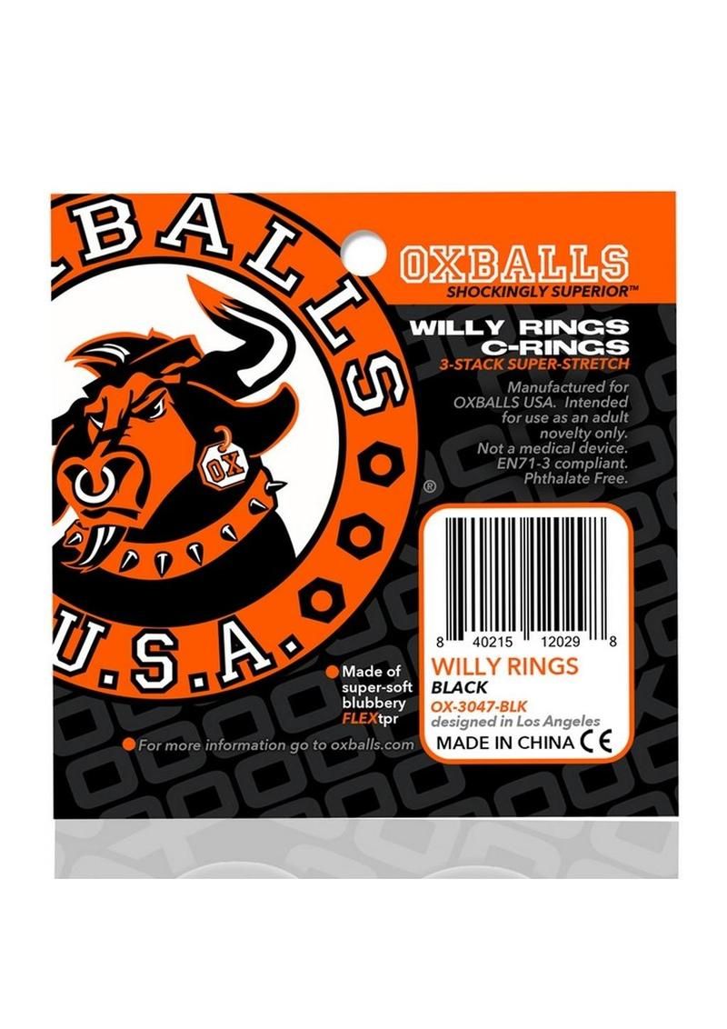 Oxballs Willy Rings Cock Ring (3 pack)