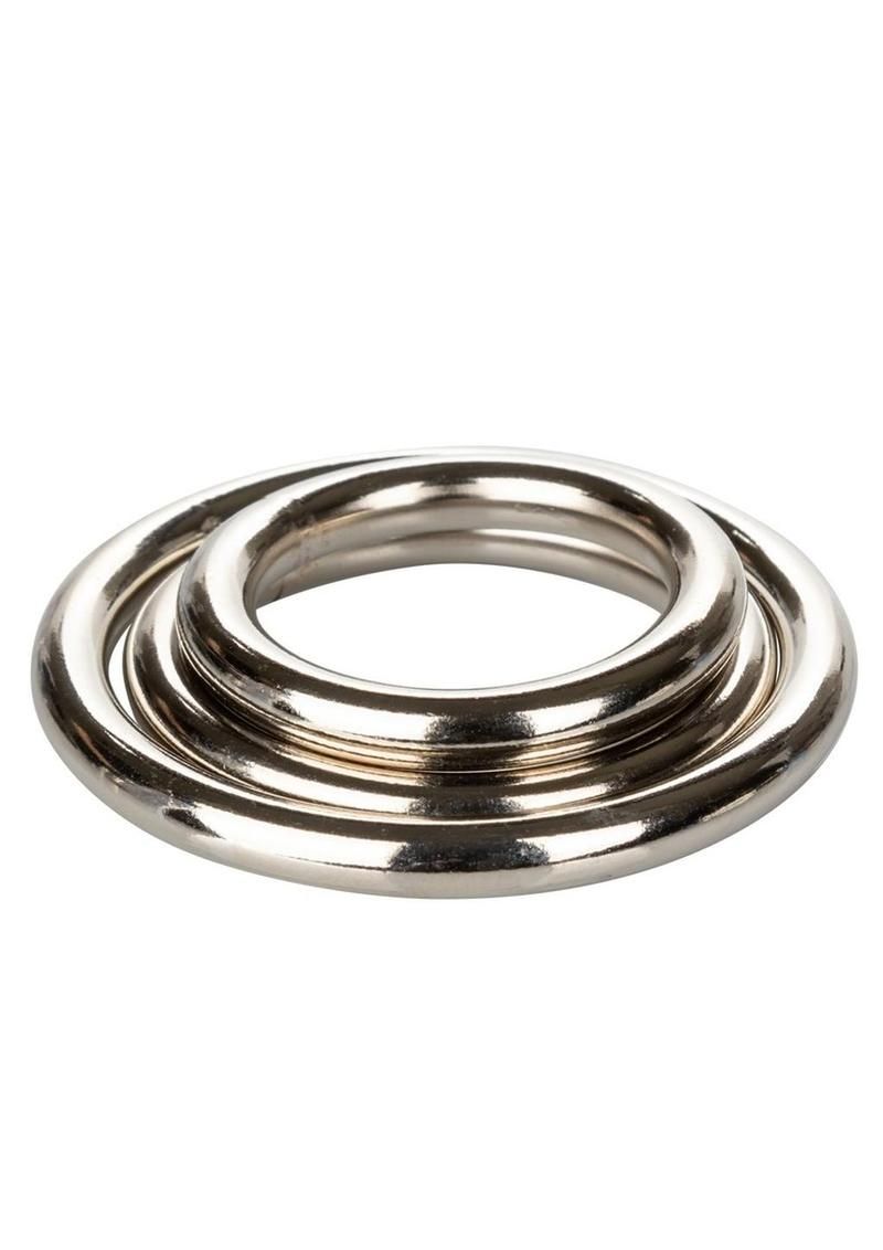 Silver Cock Rings (3 Piece Set)