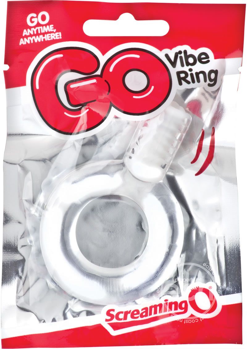 Go Vibe Ring Disposable Cock Ring, Colour: CLEAR