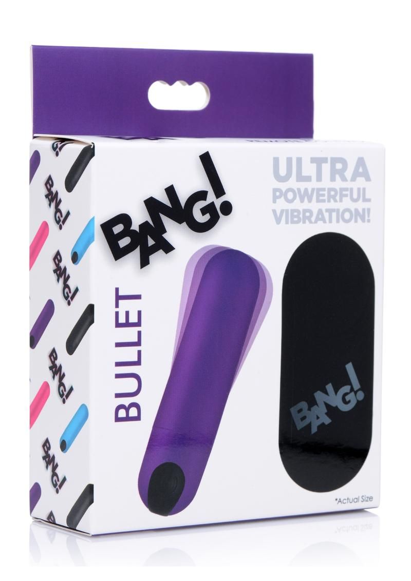 Bang! Vibrating Bullet with Remote Control, Colour: PURPLE