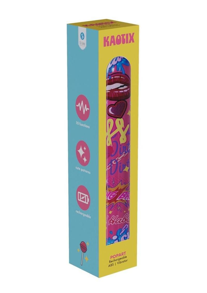 S-Line Kaotix Rechargeable Vibrator, STYLE: POPTART