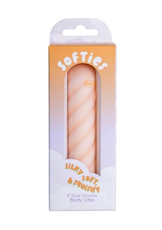 Softies Dual Rechargeable Silicone Body Bullet Vibrator 4in