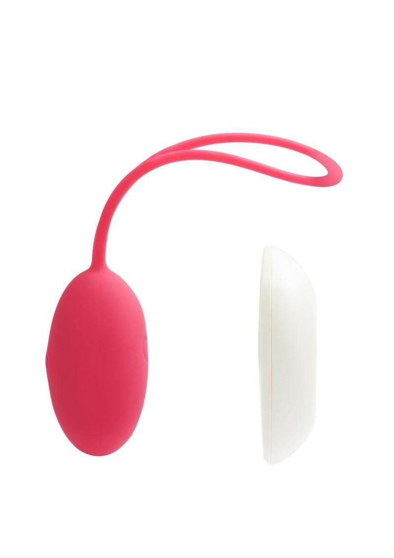 VeDO Peach Rechargeable Silicone Egg Vibrator with Remote Control