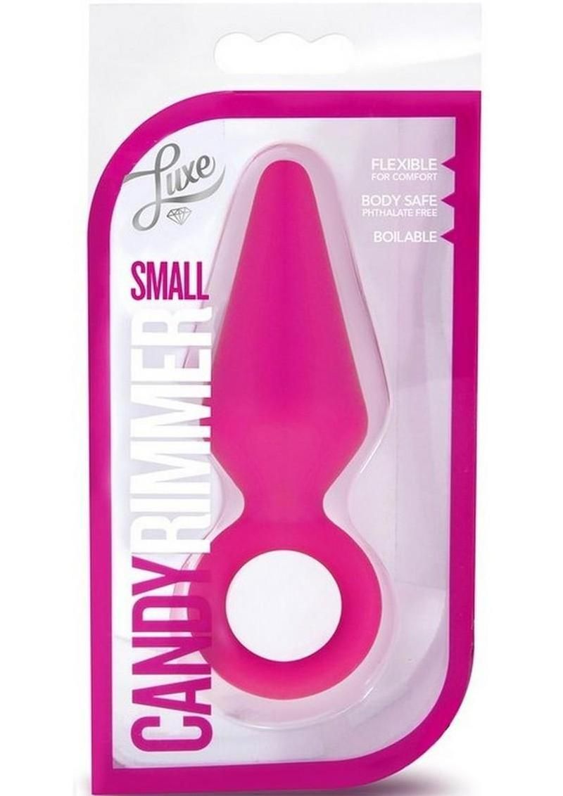 Luxe Candy Rimmer Silicone Butt Plug - Small, Colour: Pink