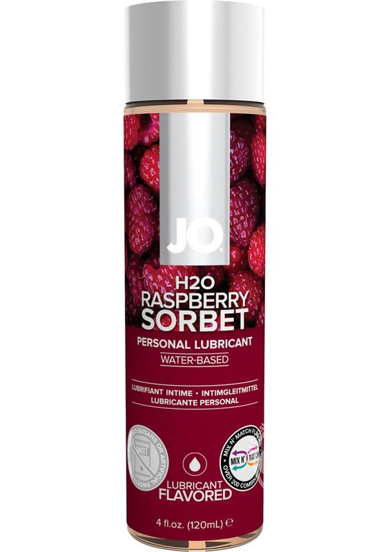 JO H2O Water Based Flavored Lubricant Raspberry Sorbet