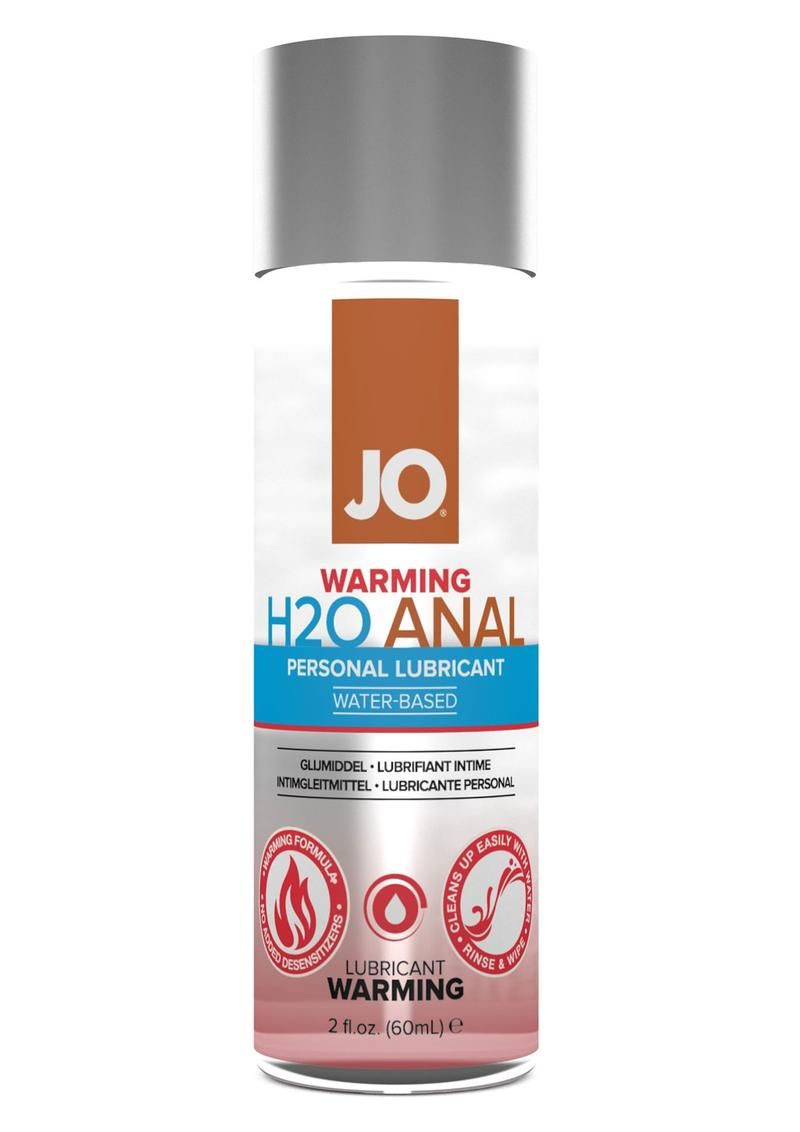 JO H2O Anal Water Based Warming Lubricant, Size: 2oz