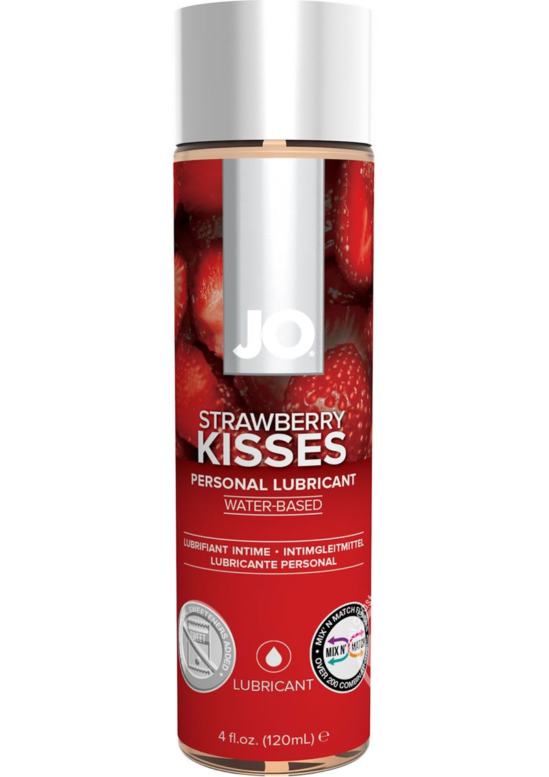 JO H2O Water Based Flavored Lubricant Strawberry Kiss