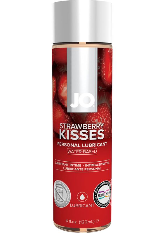 JO H2O Water Based Flavored Lubricant Strawberry Kiss