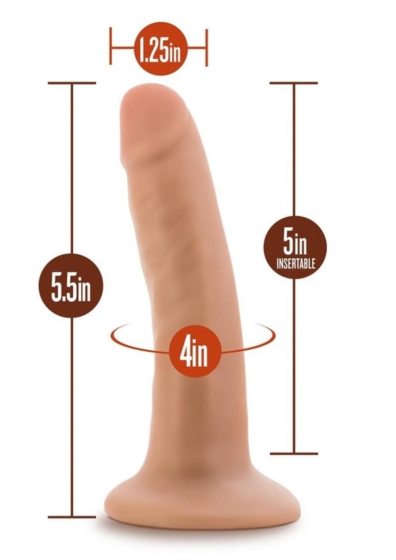 Dr. Skin Silver Collection Dildo with Suction Cup 5.5in