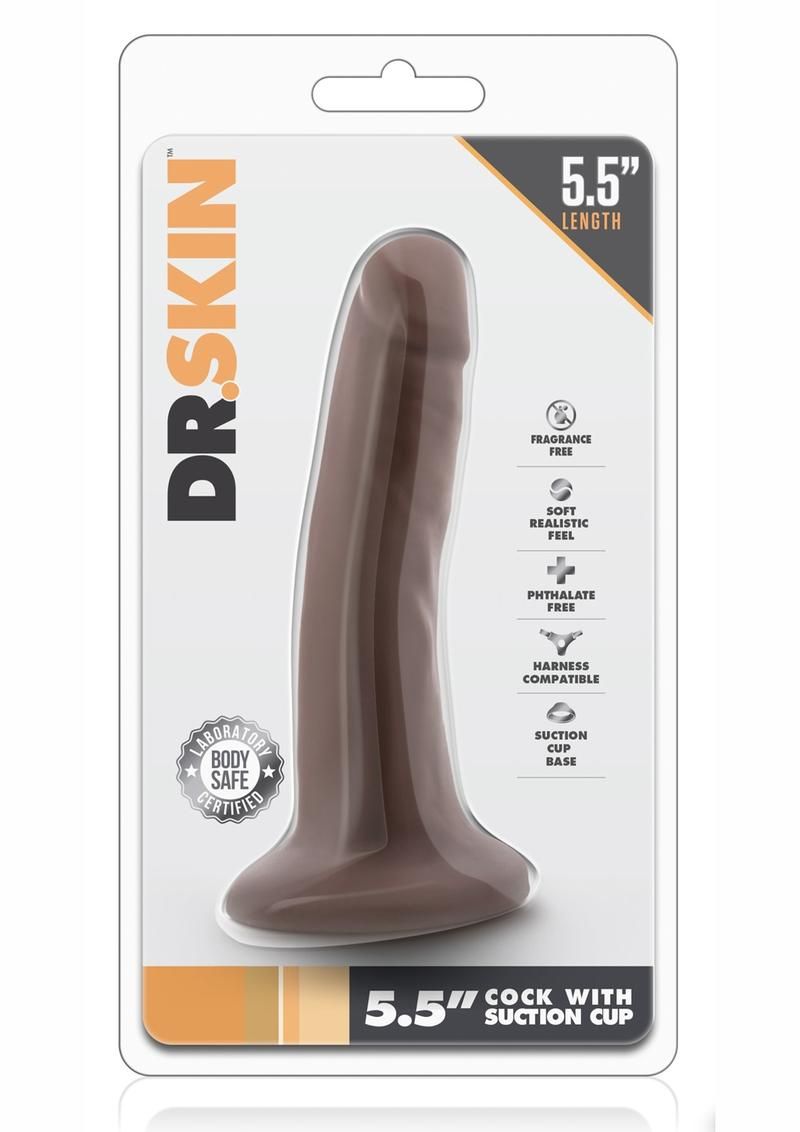 Dr. Skin Silver Collection Dildo with Suction Cup 5.5in