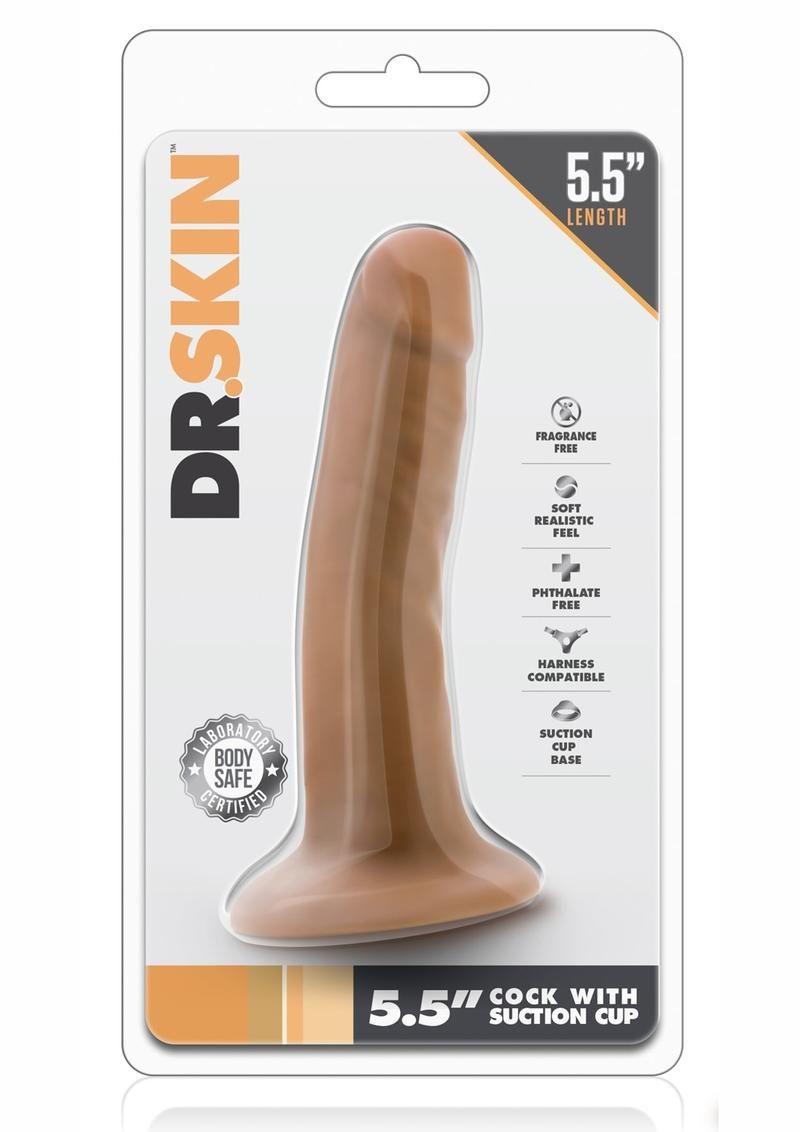 Dr. Skin Silver Collection Dildo with Suction Cup 5.5in