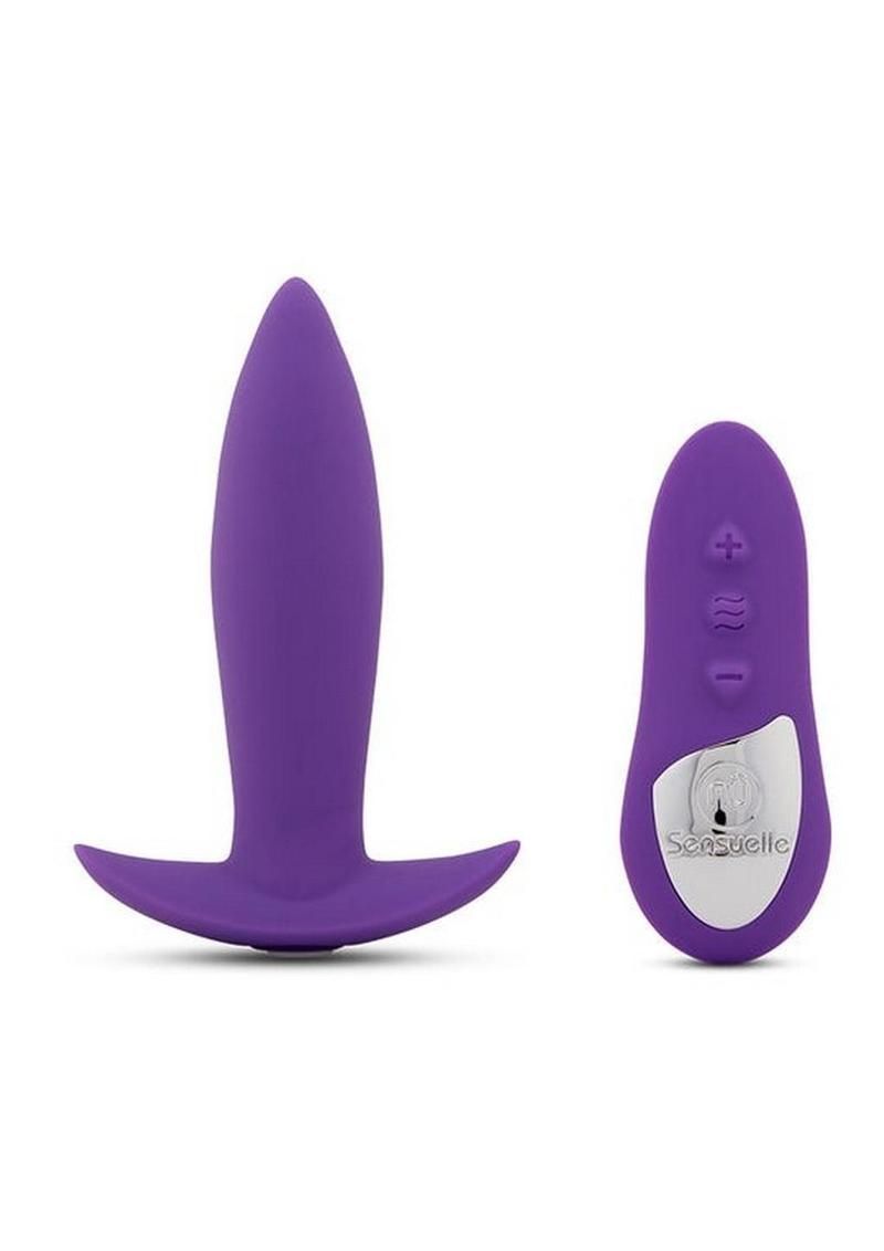 Nu Sensuelle Mini-Plug Rechargeable Silicone Vibrating Plug with Remote Control