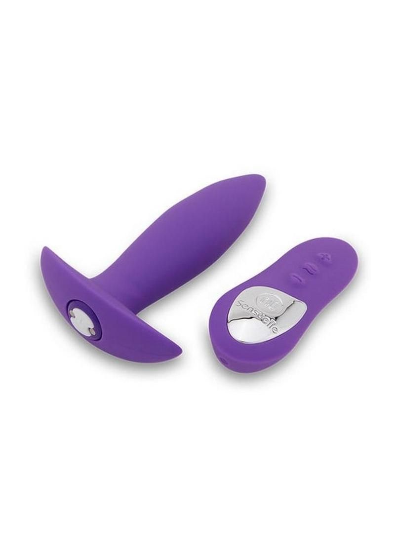 Nu Sensuelle Mini-Plug Rechargeable Silicone Vibrating Plug with Remote Control