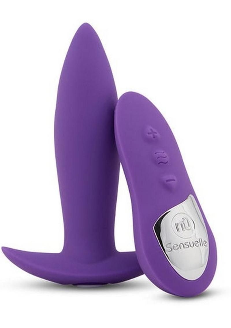 Nu Sensuelle Mini-Plug Rechargeable Silicone Vibrating Plug with Remote Control