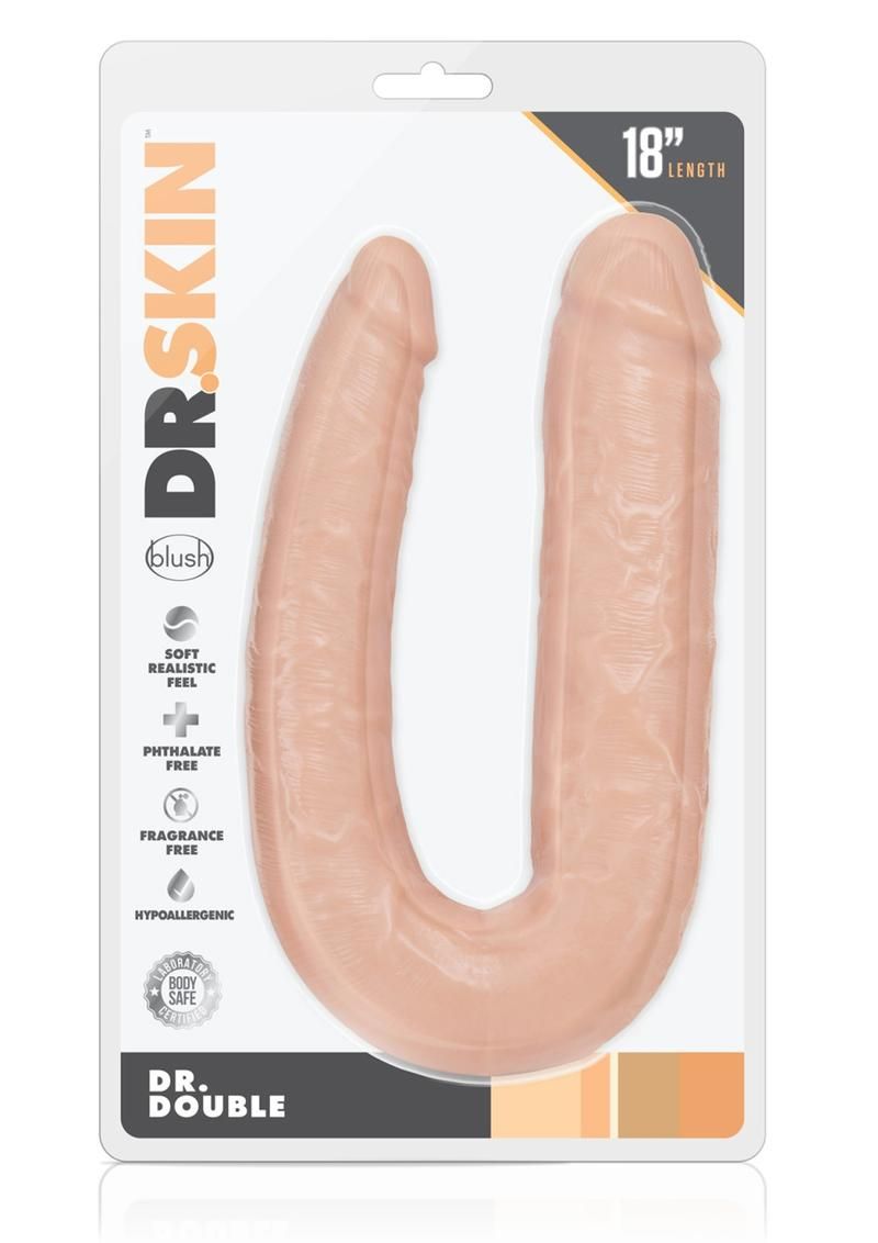 Dr. Skin Silver Collection Dr. Double Dual Penetrating Dildo 18in